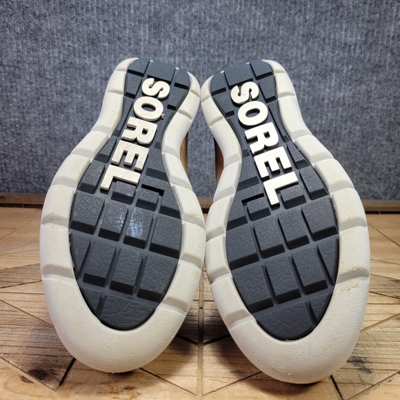 Sorel Explorer Joan Women's 7 Felt Boots Tan Gray Suede Waterproof NL3423-224 - Picture 9 of 13